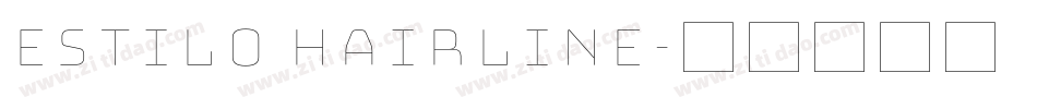 Estilo Hairline字体转换